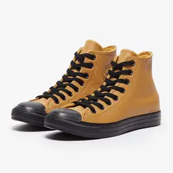 اسنیکر کانورس مدل chuck taylor all star lined leather (قهوه ای.مشکی) – سفارشی از اروپا