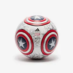 توپ فوتبال آدیداس marvel mls captain america نسخه تمرینی(سفید.نقره ای) – سفارشی از اروپا