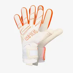 دستکش دروازه بانی ONEGLOVE مدل Apex Pro Ignite(سفید.نارنجی) – سفارشی از اروپا