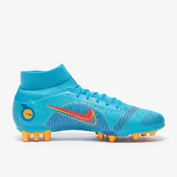 کفش فوتبال نایک مرکوریال سوپرفلای 8 پرو AG (آبی) - سفارشی از اروپا