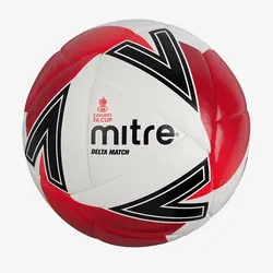 توپ فوتبال میتره مدل  delta match fa cup  نسخه مسابقه(قرمز.سفید) – سفارشی از اروپا