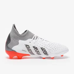 کفش فوتبال آدیداس پردیتور 1. FG FREAK  خردسال/نونهال(سفید.خاکستری متالیک) - سفارشی از اروپا