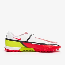 کفش فوتسال چمنی نایک فانتوم جی تی2 آکادمی TF(سفید.زرد.قرمز) - سفارشی از اروپا