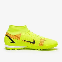 کفش فوتسال چمنی نایک مرکوریال سوپرفلای 8  آکادمی TF (زرد.قرمز) - سفارشی از اروپا