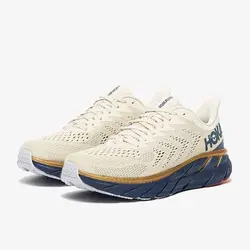 کفش رانینگ مردانه هوکا مدل clifton 7 (کرم.سورمه ای) – سفارشی از اروپا