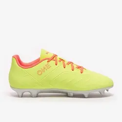 کفش فوتبال پوما FG.AG ONE 20.4 خردسال/نونهال(قرمز هلویی.زرد انبه ای) - سفارشی از اروپا