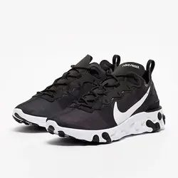 اسنیکر نایک مدل React Element 55 (سیاه.سفید) – سفارشی از اروپا