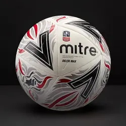 توپ فوتبال میتره  Pro Delta FA Cup نسخه رسمی(سفید.سیاه.قرمز) – سفارشی از اروپا
