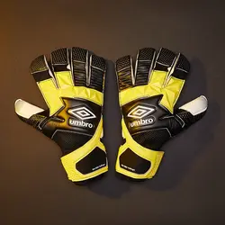 دستکش دروازه بانی آمبرو  مدل NeoValor Rollfinger (مشکی.زرد) – سفارشی از اروپا