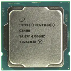پردازنده مرکزی اینتل سری Comet Lake مدل Pentium Gold G6400 tray