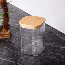 ظروف پیرکس ادویه درب بامبو برند پاچی Paci ترکیه