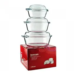 سرویس قابلمه پیرکس بورجام پاشاباغچه borcam 159005