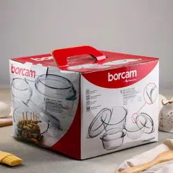 سرویس قابلمه پیرکس بورجام پاشاباغچه borcam 159005