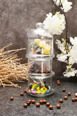 ظرف شکلات و تنقلات 3 طبقه پاشاباغچه Villa patisseria