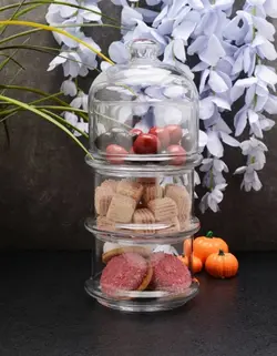 ظرف شکلات و تنقلات 3 طبقه پاشاباغچه Villa patisseria