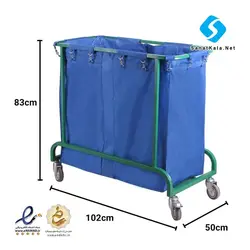 ترولی حمل ملحفه بیمارستانی مدل 7400