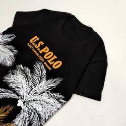 تیشرت تک پسرانه طرح برگ 13653