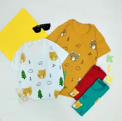 تیشرت تک خرس و درخت 14577