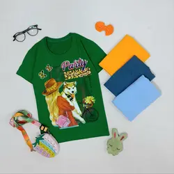 تی شرت دختر و سگ 14991