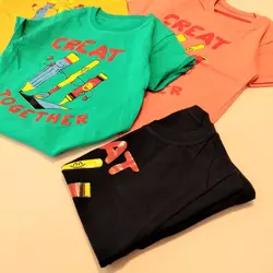 تک پوش اسپرت طرح مداد رنگی 11859