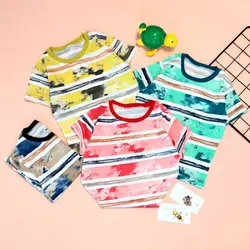 تی شرت راه راه طرح ابرنگی11820