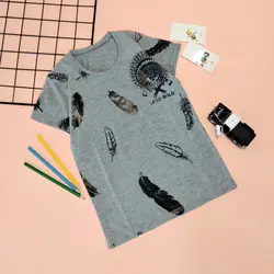 تیشرت طرح پر پسرانه 11687