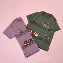 تی شرت طرح قطار 11715