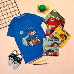 تی شرت طرح ماشین پسرانه 11693