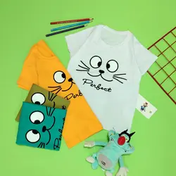 تیشرت پسرانه طرح چشم 12010