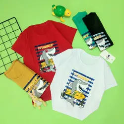 تیشرت پسرانه طرح کوسه 12076