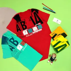 تی شرت پسرانه سایز بزرگ 12123AB