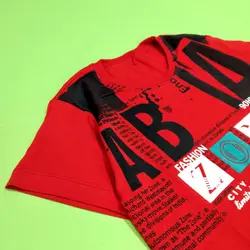 تی شرت پسرانه سایز بزرگ 12123AB