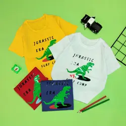 تی شرت پسرانه طرح دایناسور12145