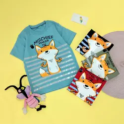 تی شرت پسرانه طرح روباه12221