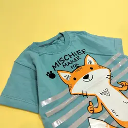 تی شرت پسرانه طرح روباه12221