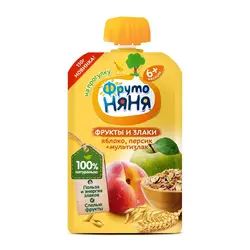 پوره ساندیسی غلات‌ ٬ سیب و هلو فروتونیانیا Frutonyanya