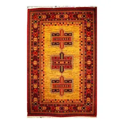 فرش ماشینی مدرن ستاره کویر طرح گبه فرش کد b101