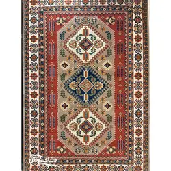 فرش ماشینی گبه ساوین مدل آنیتا شکلاتی
