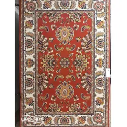 فرش ماشینی گبه ساوین مدل سوسن لاکی کرم