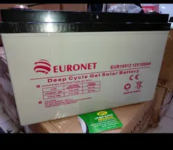 باتری خورشیدی 100 آمپرساعت یورونت 12V دیپ سایکل ژل EURONET