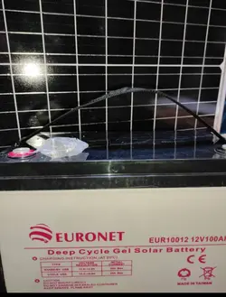 باتری خورشیدی 100 آمپرساعت یورونت 12V دیپ سایکل ژل EURONET