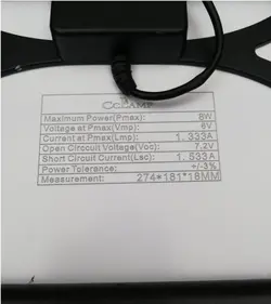 پنل خورشیدی سی سی لمپ مدل CL-680 ظرفیت 8 وات