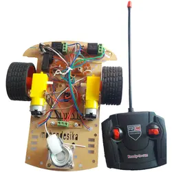 کیت سرگرمی رباتیک ، ربات مونتاژ شده کنترل از راه دور، دو چرخ مدل 2M-Robot  مهندسیکا ( ربات بیسیم آماده)