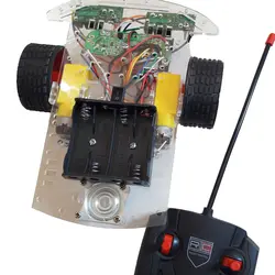 کیت سرگرمی رباتیک ، ربات مونتاژ شده کنترل از راه دور، دو چرخ مدل 2M-Robot  مهندسیکا ( ربات بیسیم آماده)