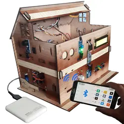 ماکت خانه هوشمند مهندسیکا (مونتاژ شده) مدل کنترل موبایل Blutooth-022