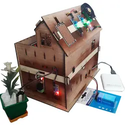 ماکت خانه هوشمند مهندسیکا (مونتاژ شده) مدل کنترل موبایل Blutooth-022