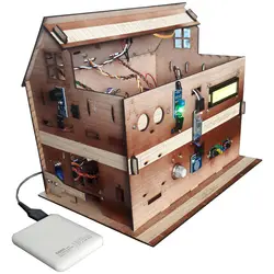ماکت خانه هوشمند مهندسیکا (مونتاژ شده) مدل کنترل موبایل Blutooth-022