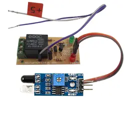 ماژول تشخیص مانع مادون قرمز با رله مهندسیکا مدل فرستنده و گیرنده FC-51 IR