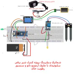 ماژول حسگر تشخیص حرکت مادون قرمز با رله مهندسیکا مدل Soil moisture