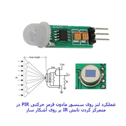 ماژول حسگر تشخیص حرکت مادون قرمز با رله مهندسیکا مدل  PIR SR505